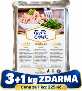 Tuňák kousky ve slunečnicovém oleji TOPTUŇÁK